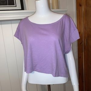 PINK T-Shirt in Lavender with Open Back